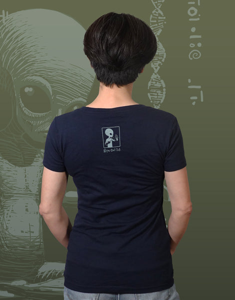 Alien DNA Junior Women's Fitted V-Neck (New Fit)