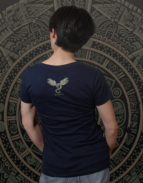 Aztec Beats Junior Women's Fitted V-Neck (New Fit)