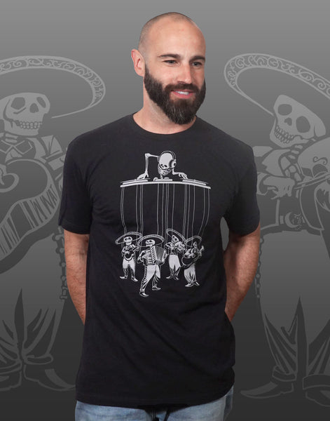 Dia De Los Muertos Men's Fitted Crew Neck
