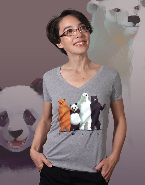 Family Junior Women's Fitted V-Neck (New Fit)