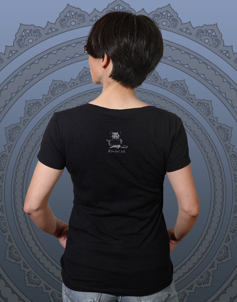 Ganesha Junior Women's Fitted V-Neck (New Fit)