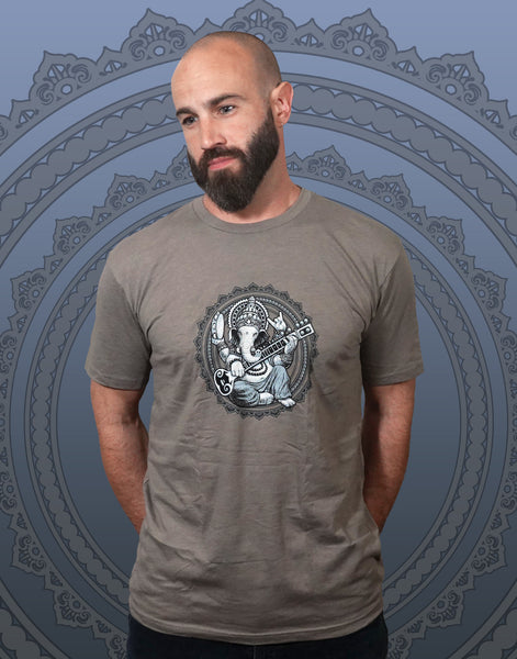 Ganesha Men's Fitted Crew Neck