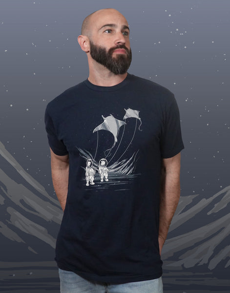 Go Fly A Kite Men's Fitted Crew Neck