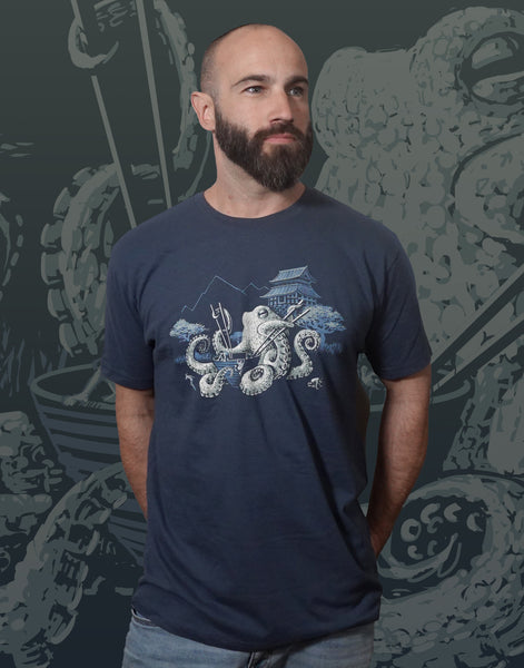 Octopus Ramen Men's Fitted Crew Neck