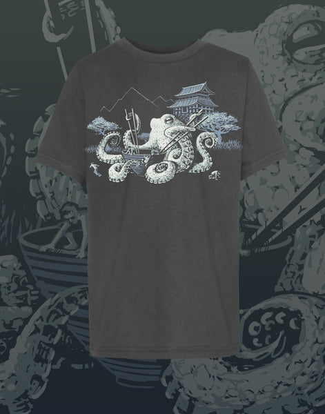 Octopus Ramen Youth Crew Neck