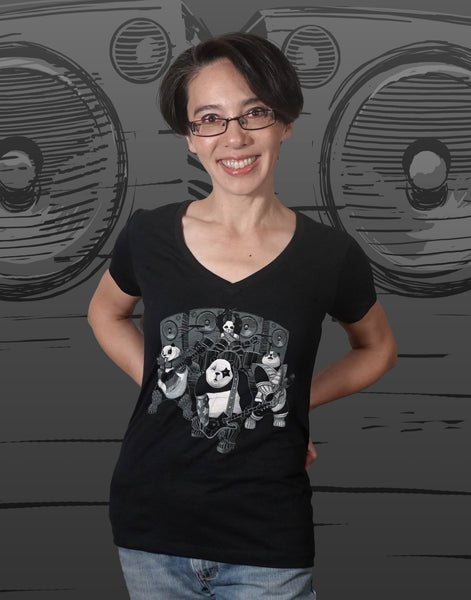 Panda KISS Junior Women's Fitted V-Neck (New Fit)