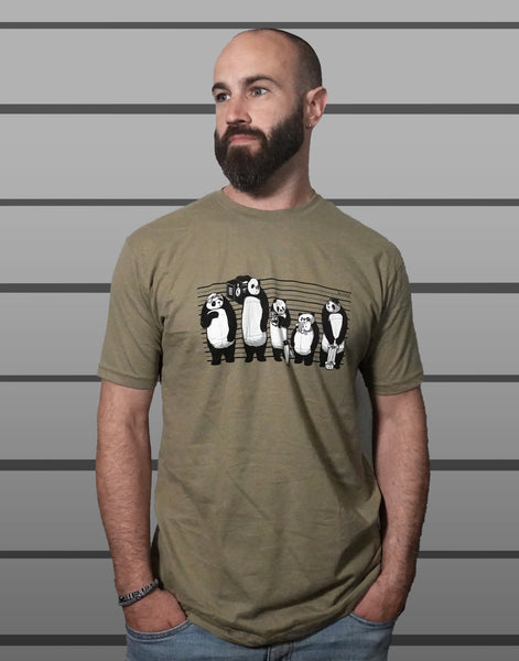 Panda Lineup Men's Fitted Crew Neck