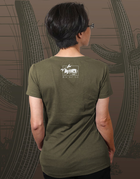 Turtle Rocket Junior Women's Fitted V-Neck (New Fit)
