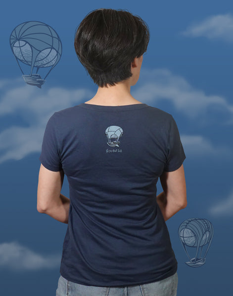 Whale Watching Junior Women's Fitted V-Neck (New Fit)