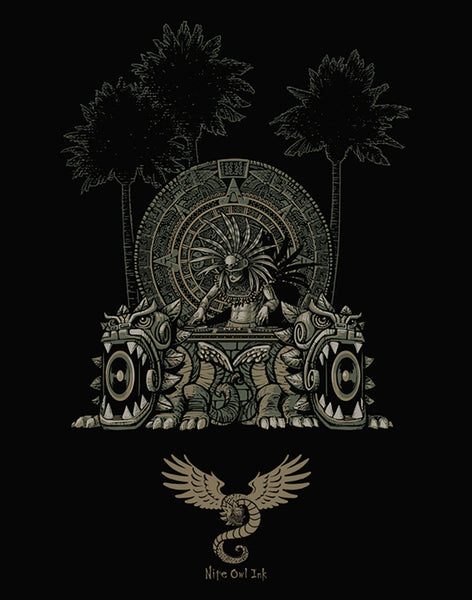 Aztec Beats Men's Fitted Crew Neck