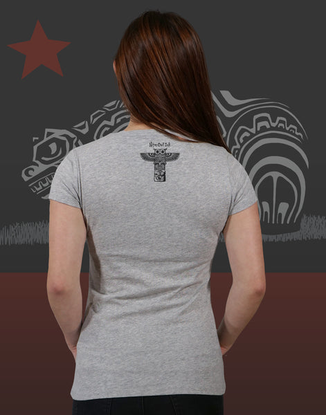California Native Junior Women's Fitted V-Neck
