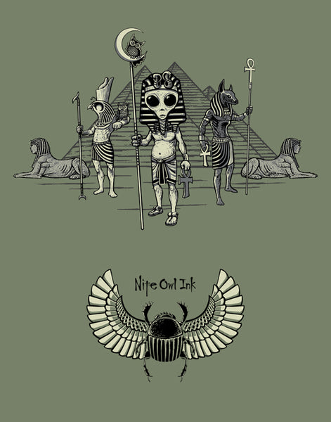 Egyptian Alien Men's Fitted Crew Neck