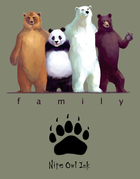 Family Men's Fitted Crew Neck