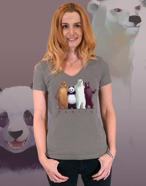 Family Junior Women's Fitted V-Neck (New Fit)