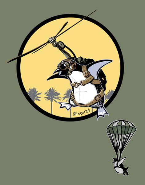 Flying Penguin Men's Fitted Crew Neck