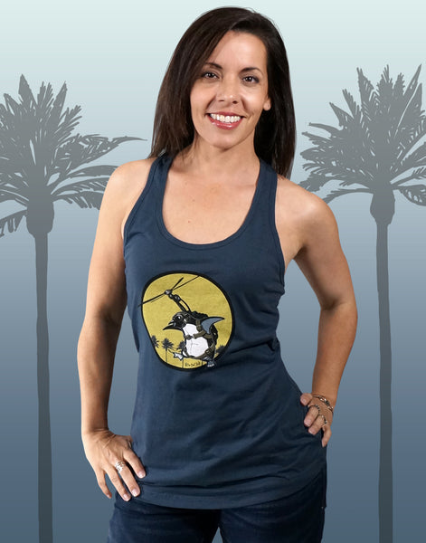 Flying Penguin Junior Women's Racerback Tank