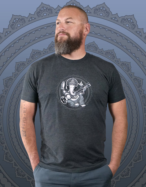 Ganesha Men's Fitted Crew Neck