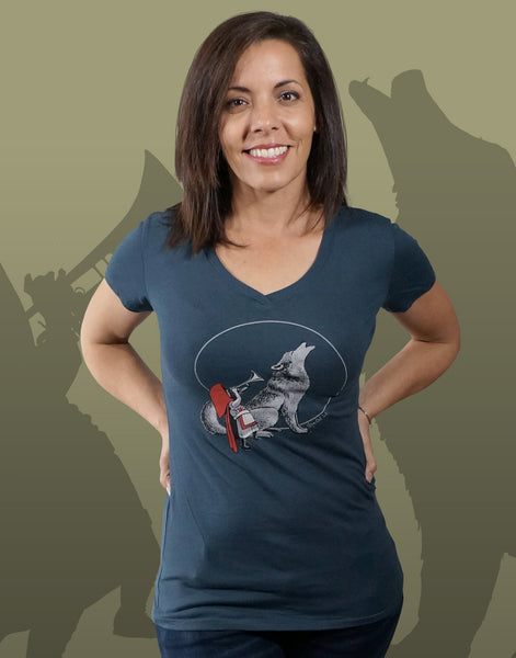 Little Red Junior Women's Fitted V-Neck (New Fit)