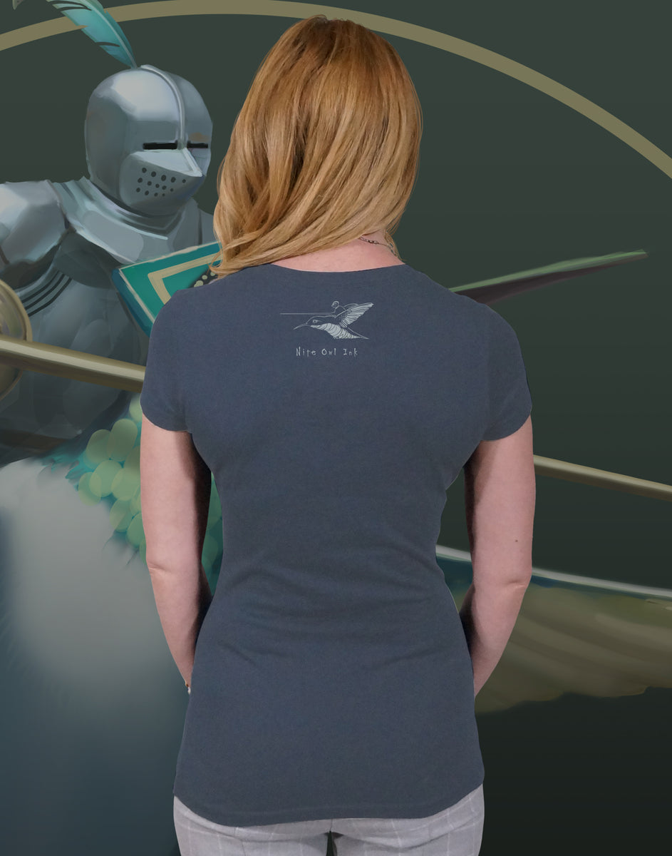 The Nectar Crusades Junior Women's Fitted VNeck (New Fit) Nite Owl Ink