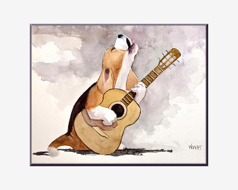 Beagle Blues Art Print