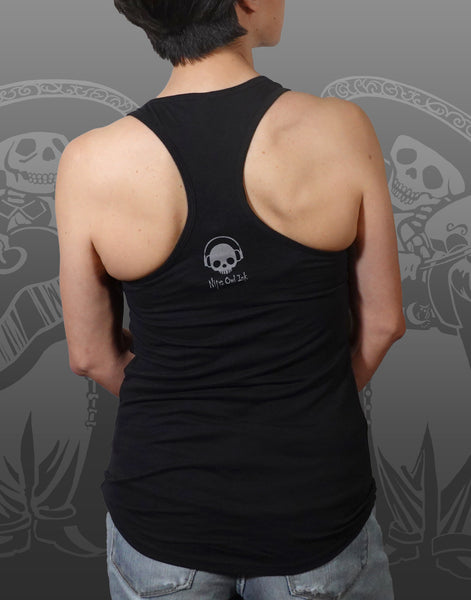 Dia De Los Muertos Junior Women's Racerback Tank