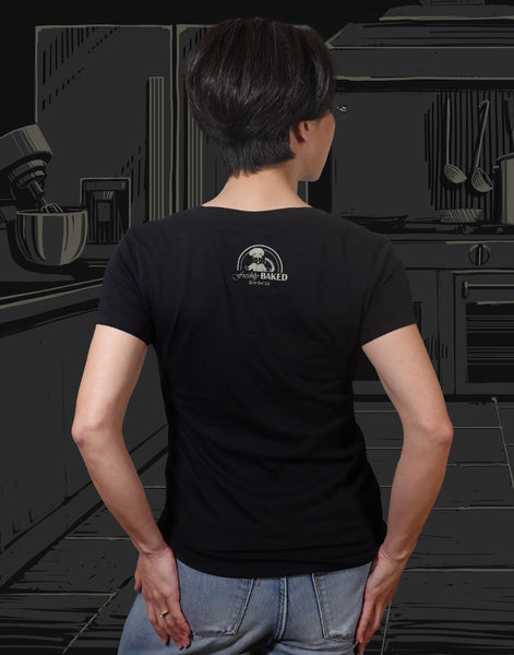 Freshly Baked Junior Women's Fitted V-Neck (New Fit)