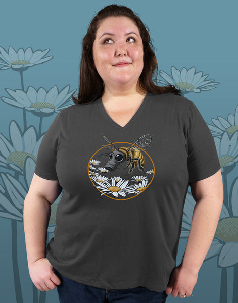 Honey Bee Plus Size Women's V-Neck