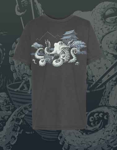 Octopus Ramen Youth Crew Neck
