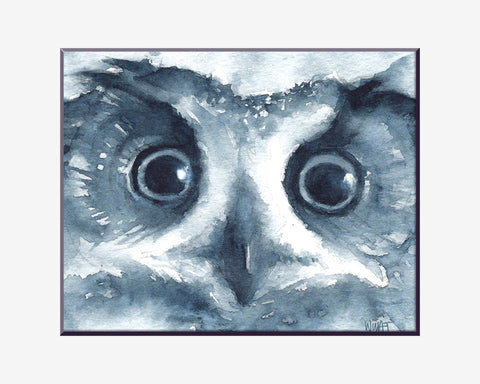 Owl Close-Up Art Print