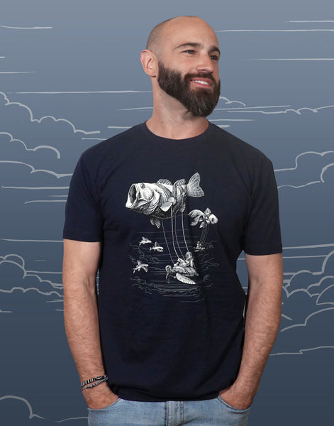 Sky Diver Men's Fitted Crew Neck