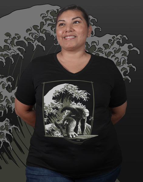 Tsunami Plus Size Relaxed Fit Women's V-Neck