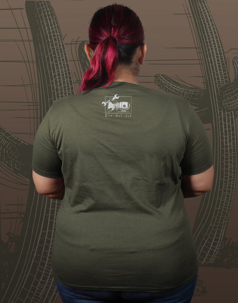 Turtle Rocket Plus Size Relaxed Fit Women's V-Neck