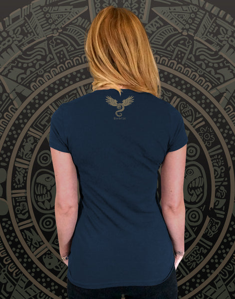 Aztec Beats Junior Women's Fitted V-Neck (New Fit)