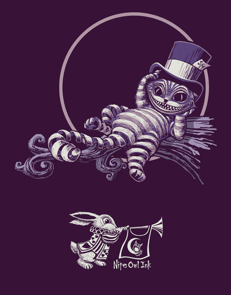 Cheshire Cat Men's Fitted Crew Neck