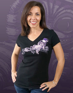 Cheshire Cat Junior Women's Fitted V-Neck (New Fit)