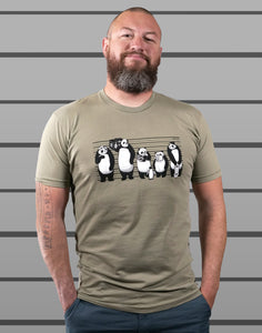 Panda Lineup Men's Fitted Crew Neck