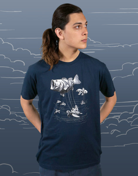 Sky Diver Men's Fitted Crew Neck