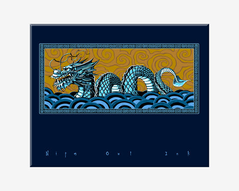 Chinese Water Dragon Art Print