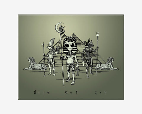 Egyptian Alien Art Print