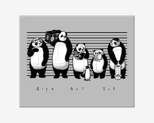 Panda Lineup Art Print